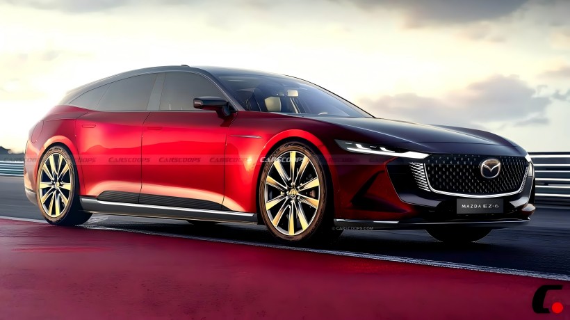 Benchmarking ang BMW M340i na may isang klasikong disenyo ng preno ng pagbaril: konsepto renderings ng mazda mazda ez-6 na variant ng paglilibot